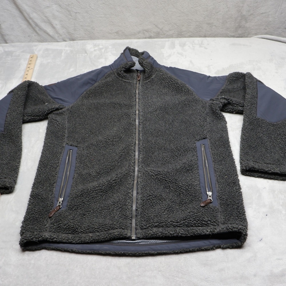 Rab Jacket Men Medium Black High Pile Fleece Full Zip Outdoor Performance Hiking